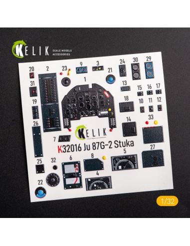 Junkers Ju 87 D/G Stuka - Interior 3D Decal for Trumpeter kit 