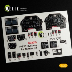 P-51D Mustang - Interior 3D Decal for Tamiya kit 