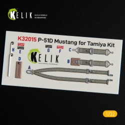P-51D Mustang - Interior 3D Decal for Tamiya kit  2