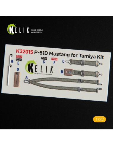 P-51D Mustang - Interior 3D Decal for Tamiya kit 