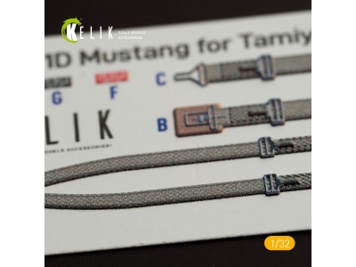 P-51D Mustang - Interior 3D Decal for Tamiya kit 