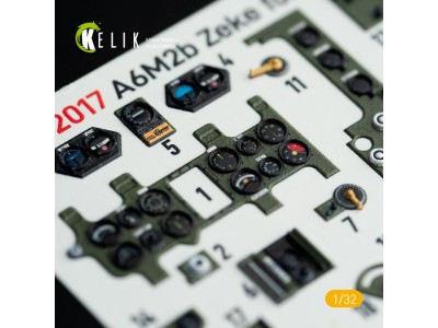 A6M2B Zeke - Interior 3D Decal for Tamiya kit 
