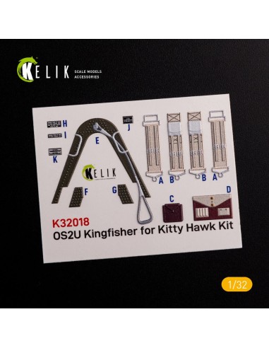 OS2U Kingfisher - Interior 3D Decal for Kitty Hawk/Zimi models kit 