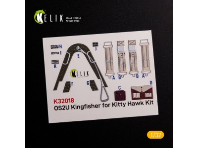 OS2U Kingfisher - Interior 3D Decal for Kitty Hawk/Zimi models kit 