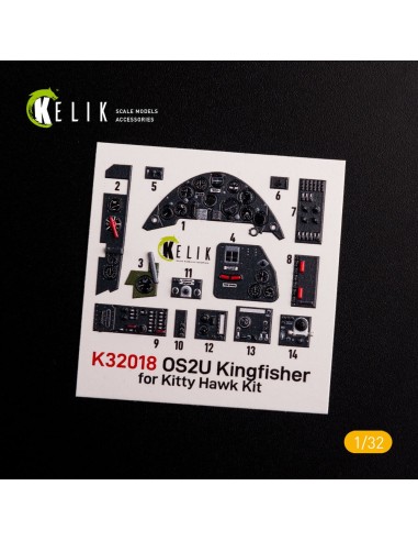 OS2U Kingfisher - Interior 3D Decal for Kitty Hawk/Zimi models kit 