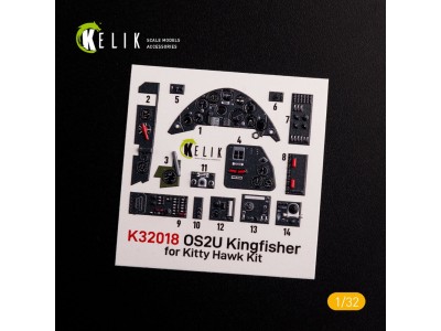 OS2U Kingfisher - Interior 3D Decal for Kitty Hawk/Zimi models kit 