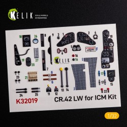 CR.42 LW - Interior 3D Decal for ICM kit 