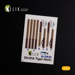 DH.81A Tiger Moth - Interior 3D Decal for ICM kit 