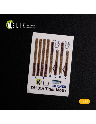 DH.81A Tiger Moth - Interior 3D Decal for ICM kit 