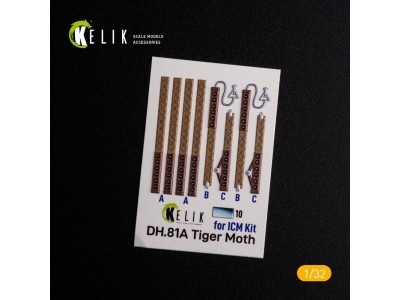 DH.81A Tiger Moth - Interior 3D Decal for ICM kit 