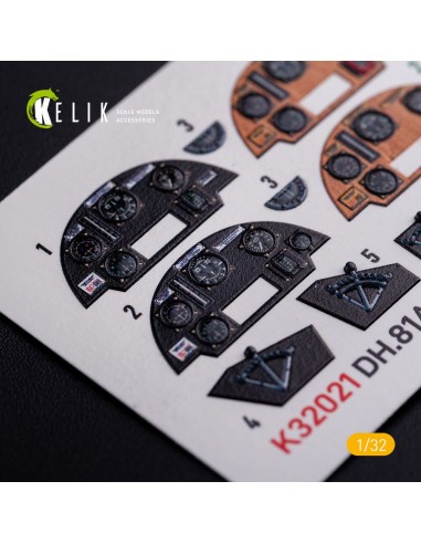 DH.81A Tiger Moth - Interior 3D Decal for ICM kit 