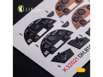 DH.81A Tiger Moth - Interior 3D Decal for ICM kit 
