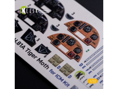 DH.81A Tiger Moth - Interior 3D Decal for ICM kit 