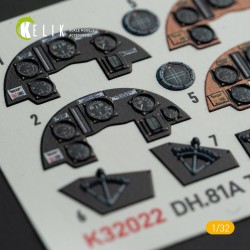 DH.81A Tiger Moth - Interior 3D Decal with 3D printed parts for ICM kit  2