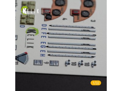 DH.81A Tiger Moth - Interior 3D Decal with 3D printed parts for ICM kit 