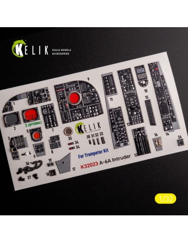 A-6A Intruder - interior 3D decals for Trumpeter kit 