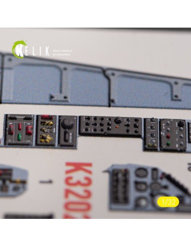 Mirage 2000C - interior 3D decals for Kitty Hawk/Zimi models kit 