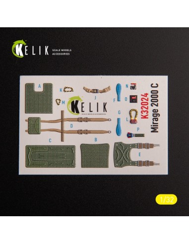 Mirage 2000C - interior 3D decals for Kitty Hawk/Zimi models kit 