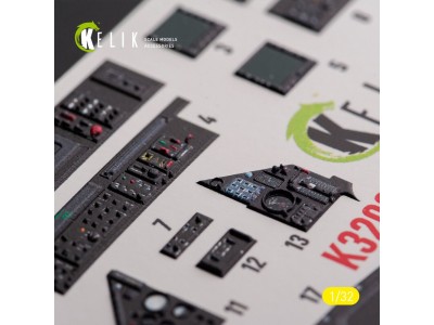 Mirage 2000D/N - interior 3D decals for Kitty Hawk/Zimi models kit 