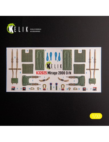 Mirage 2000D/N - interior 3D decals for Kitty Hawk/Zimi models kit 