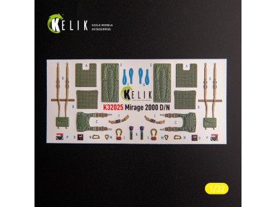 Mirage 2000D/N - interior 3D decals for Kitty Hawk/Zimi models kit 