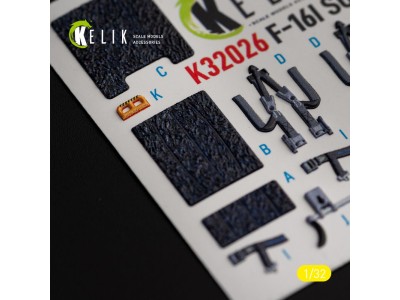 F-16I Sufa - interior 3D decals for Academy kit 