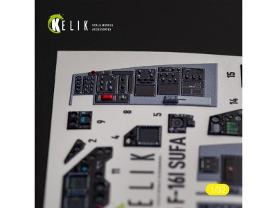 F-16I Sufa - interior 3D decals for Academy kit 