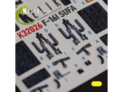 F-16I Sufa - interior 3D decals for Academy kit 