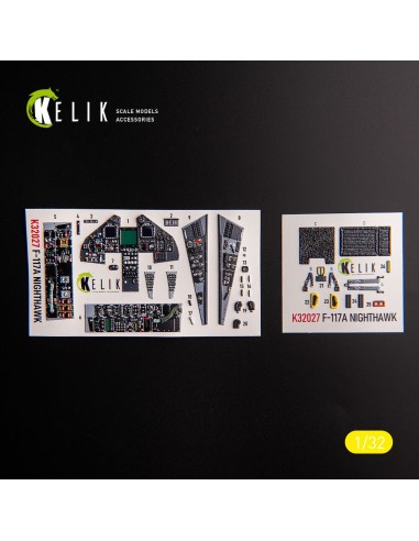 F-117A - Type 1 interior 3D decals for Trumpeter kit 