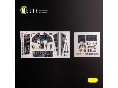 F-117A - Type 1 interior 3D decals for Trumpeter kit 