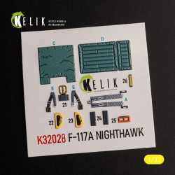 F-117A - Type 2 interior 3D decals for Trumpeter kit  2