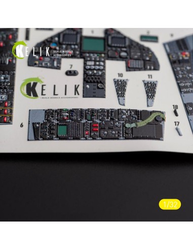 F-117A - Type 2 interior 3D decals for Trumpeter kit 