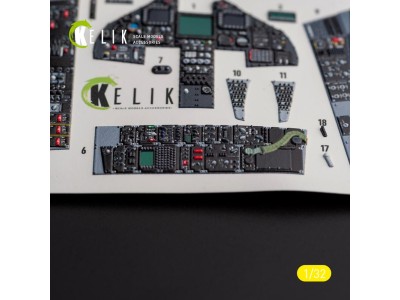 F-117A - Type 2 interior 3D decals for Trumpeter kit 