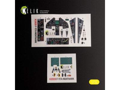 F-117A - Type 2 interior 3D decals for Trumpeter kit 