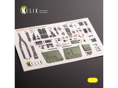 P-39Q/N - interior 3D decals for Kitty Hawk/Zimi models kit 