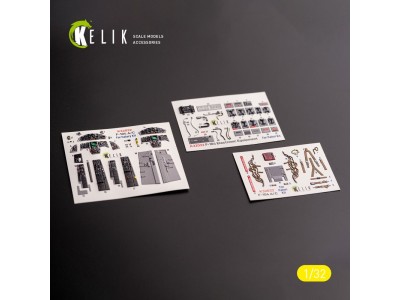F-104 A/C - interior 3D decals for Italeri kit 