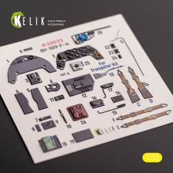 BF-109 F-4 - interior 3D decals for Trumpeter kit 