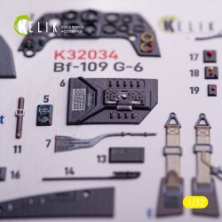 BF-109 G-6 - interior 3D decals for Trumpeter kit 