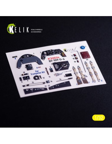 BF-109 G-6 - interior 3D decals for Trumpeter kit 