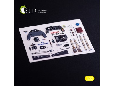 BF-109 G-6 - interior 3D decals for Trumpeter kit 