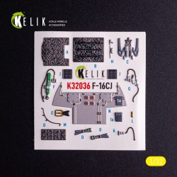 F-16CJ - interior 3D decals for Tamiya kit 