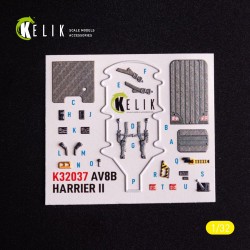 AV-8 Harrier - interior 3D decals for Trumpeter kit 
