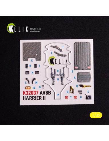AV-8 Harrier - interior 3D decals for Trumpeter kit 