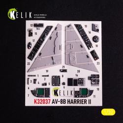 AV-8 Harrier - interior 3D decals for Trumpeter kit  2