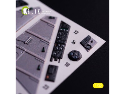 AV-8 Harrier - interior 3D decals for Trumpeter kit 