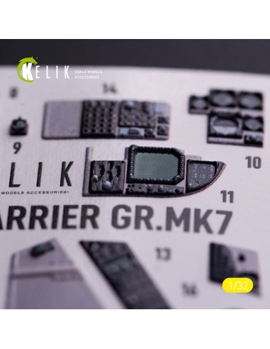 GR.MK7 Harrier - interior 3D decals for Trumpeter kit 