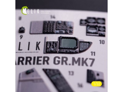 GR.MK7 Harrier - interior 3D decals for Trumpeter kit 