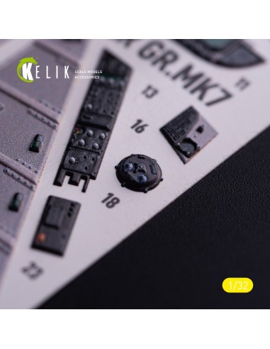 GR.MK7 Harrier - interior 3D decals for Trumpeter kit 