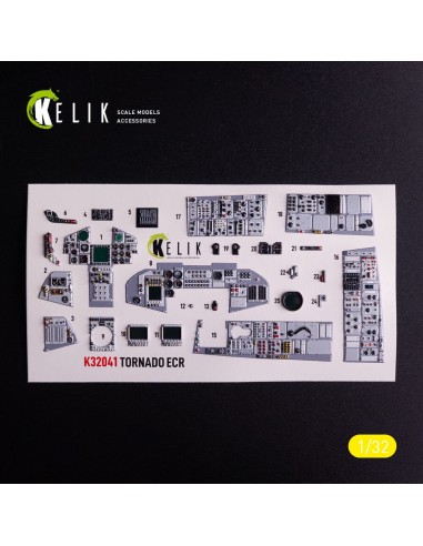 Tornado ECR - interior 3D decals for Italeri kit 