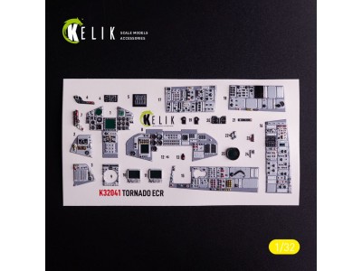 Tornado ECR - interior 3D decals for Italeri kit 